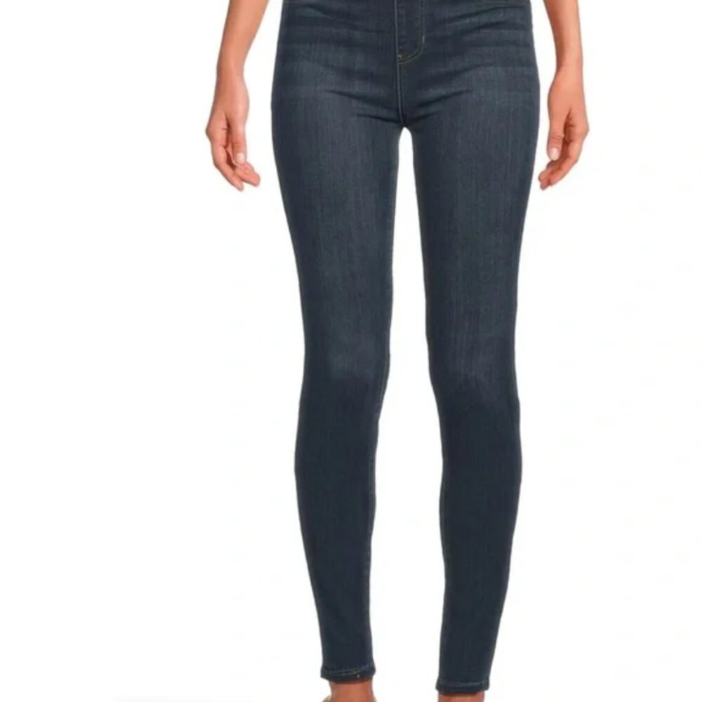 EUC Liverpool Los Angeles The Skinny Pull On Jeans - dark blue wash size 27 / 4